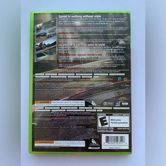 Project Gotham Racing 4 XBOX 360 Game - CIB - Picture 2 of 4